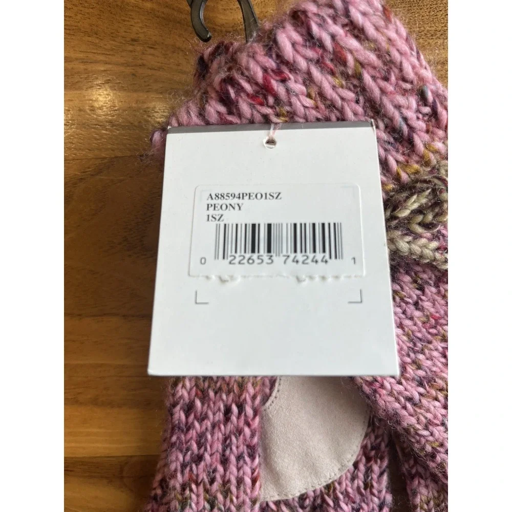 Isotoner Women's Cable‎ Knit Gloves, One Size, Peony NEW - Picture 4 of 7